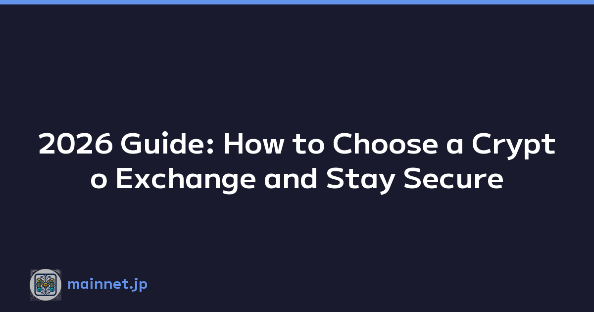 2026 Guide: How to Choose a Crypto Exchange and Stay Secure